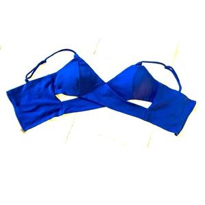Blue Crop Top/Bandeau